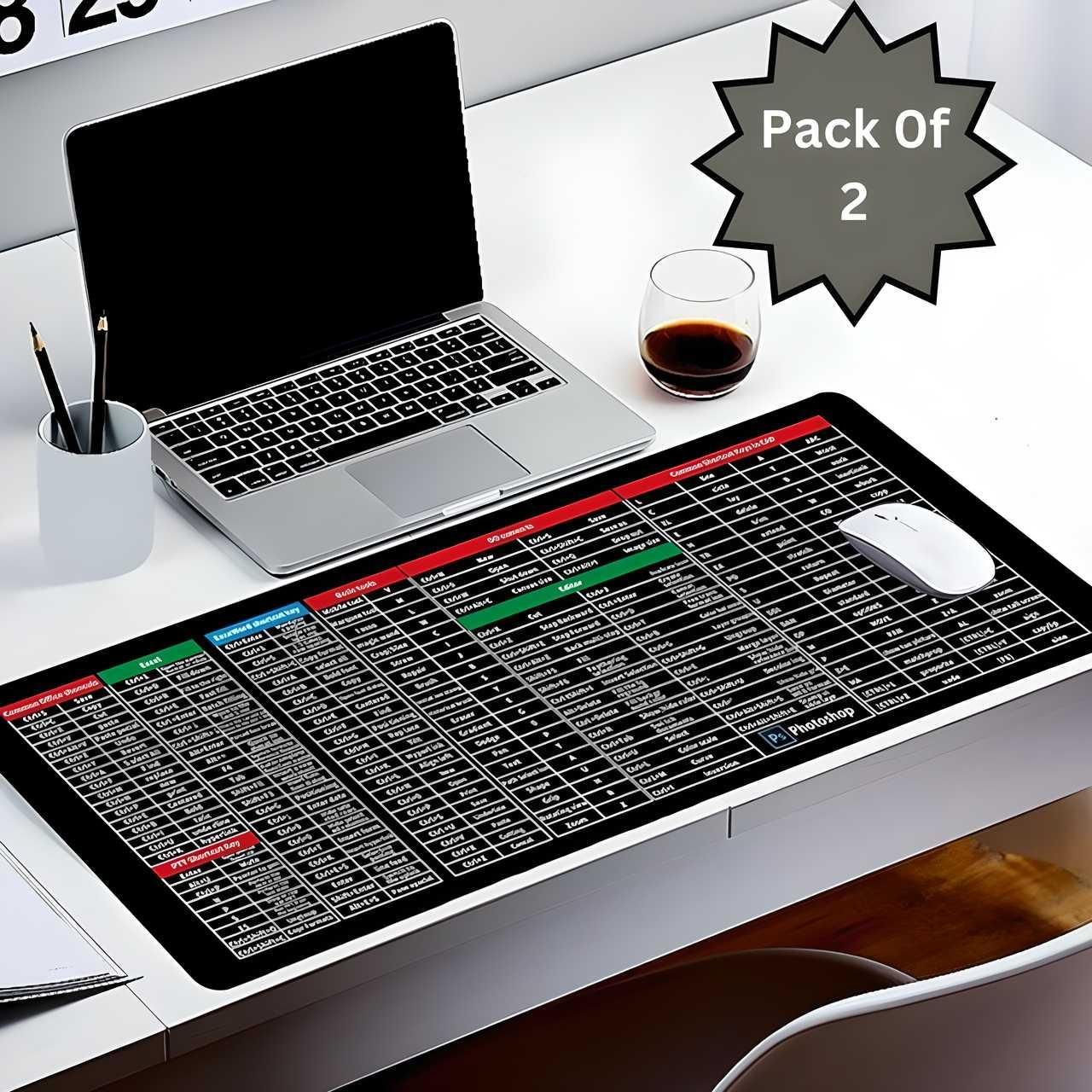 Extended Gaming Laptop Mouse Pad, Thick Non-Slip Rubber Base Desk Mat