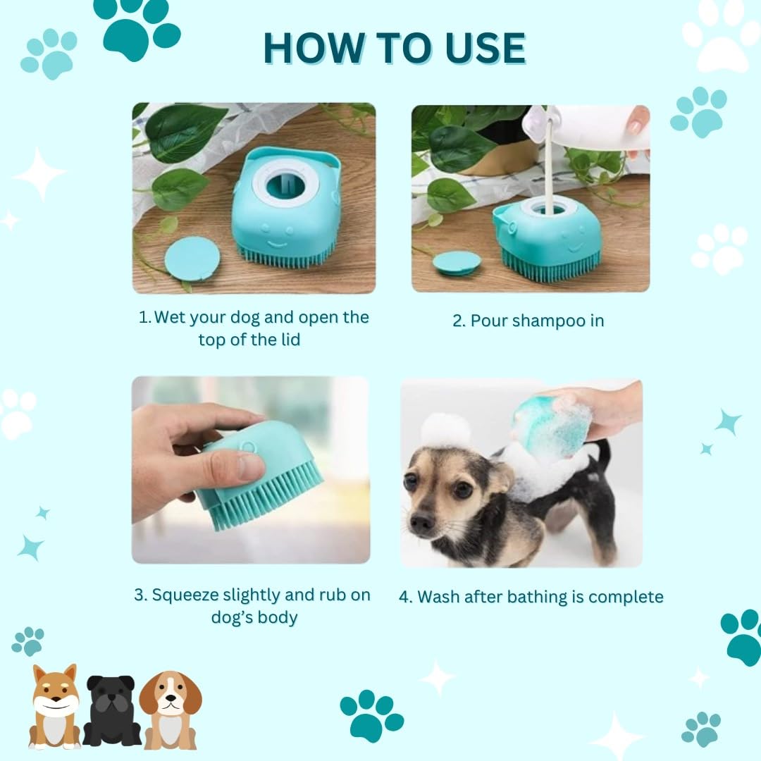 Pet Bath Massage Brush