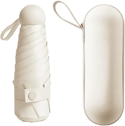 Folding Compact Umbrella With Case