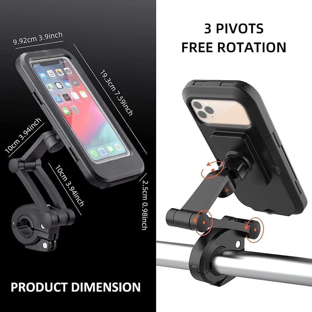 Universal 360 Rotation Bike Waterproof Mobile Phone Holder