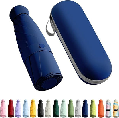 Folding Compact Umbrella With Case