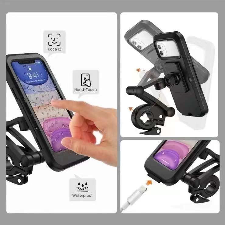 Universal 360 Rotation Bike Waterproof Mobile Phone Holder