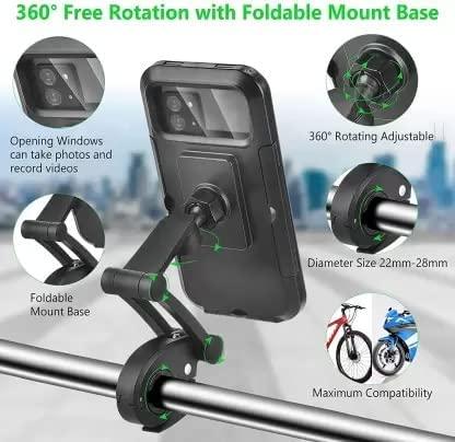 Universal 360 Rotation Bike Waterproof Mobile Phone Holder